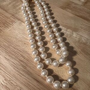 Elegant Faux Pearl Necklace, Vintage Nordstrom